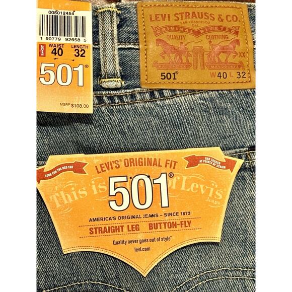 501 Jeans Rare White Oak Cone Denim Straight Leg Made In USA - Picture 6 of 11